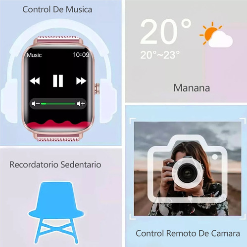 Bluetooth Sport Smart Watch Mujer Smartband Hombre Impermeab