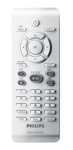 Control Remoto Para Dvd Philips Dvp3160k/55 Nuevo Original 