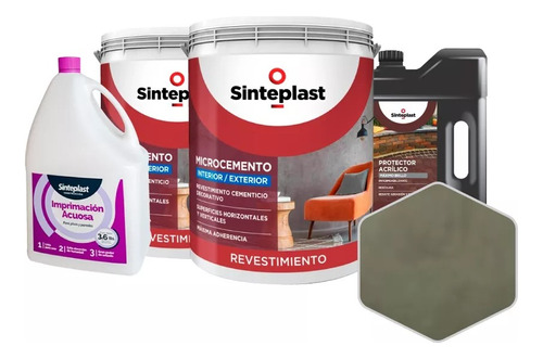 Recuplast Microcemento Sinteplast Kit Para 20m2 Don Luis Mdp