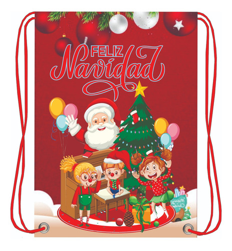 30pz Morralitos Dulceros- Navideños - Bolo Feliz Navidad
