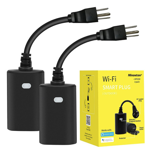 ~? Minoston Outdoor Smart Plug, Heavy Duty Wifi Outlet, Comp