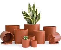 Comprar Paquete De 10 Macetas De Plástico Plantas, Maceteros C...