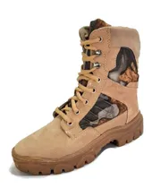 Comprar Borcego Borceguies Tácticos Cosidos Arena Camo Hojas