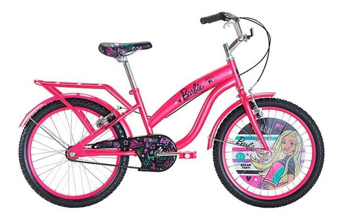 Bicicleta Barbie Niña Rodado 20 Rosada