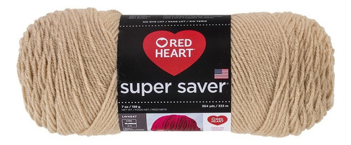 Estambre Red Heart Acrílico Liso Super Saver Coats Color 0334 Buff