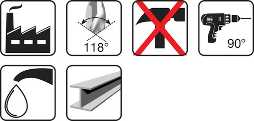 Broca 9/32 Carrocera Uso Rudo Punta 118º Para Perforar Metal