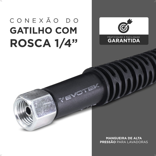 Mangueira 5m Lavadora Wap 2200 Ousada Alta Pressão Reforçada Evotek Ferramentas Wap 2200 Ousada