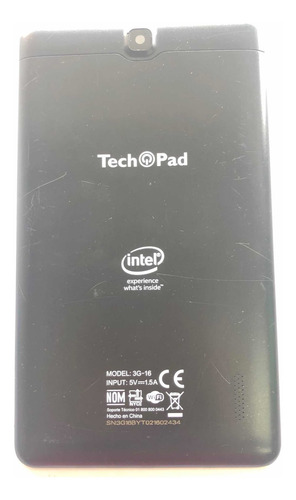Techpad 3g 16 Tapa Trasera Negra (Usado)