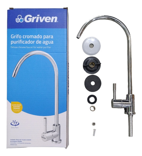 Grifería Llave Filtro Purificador Agua Cuello Cisnes Griven 