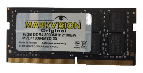 Memoria Sodimm Ddr4 Markvision 16gb 3000mhz 1.20v Bulk