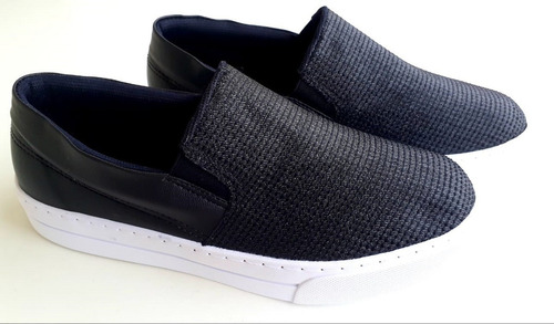 Imagem 4 de 4 de Tênis Feminino Casual Slip On Preto Nude Glitter Flatform