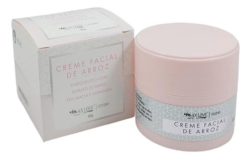 Crema Facial Con Extracto De Arroz, Hidrata Y Suaviza, 40grs