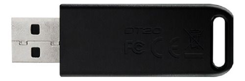 Memoria Usb 32gb Dt20 Negro2.0 Kingston Color Negro