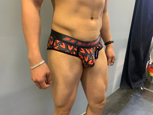 Byjou Brief Corazones Hombre Trunks Bikini Boxer Trusa Sexy