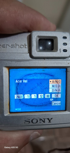 Camera Fot Dig Kit C 4 Pcs Sony Dsc P.93.73.52.p 7 C/ Defeit Prateado