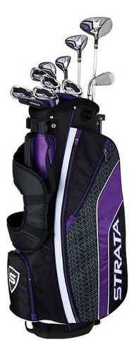 Set Palos Golf Callaway Strata Ultimate Mujer Color Negro C/violeta