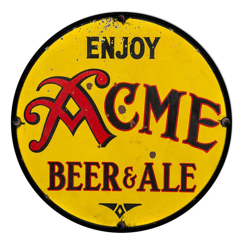 #430 - Cuadro Decorativo Vintage / Acme Beer Ale Bar Cartel 