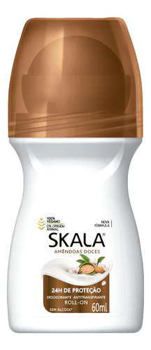 Desodorante Almendra Dulce 60ml Roll-on Skala Fragancia Natural
