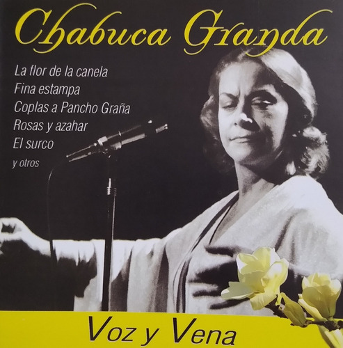 Chabuca Granda - Cd Nuevo Original  Voz Y Vena   14 Exitos 