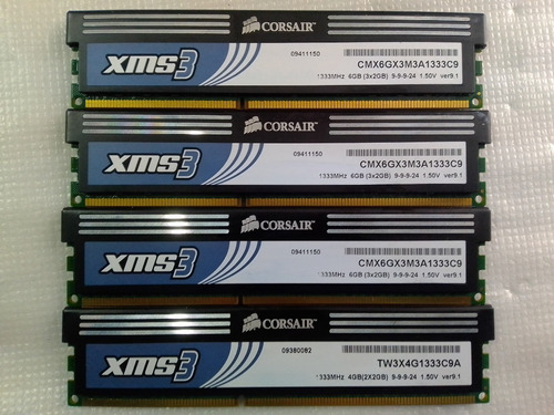 Memoria Ram Ddr3 8gb Bus 1333 (2gbx4) Corsair