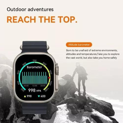 Imagem 5 de 8 de Amax Ultra Smartwatch + 1 Pulseira Brinde (preto)