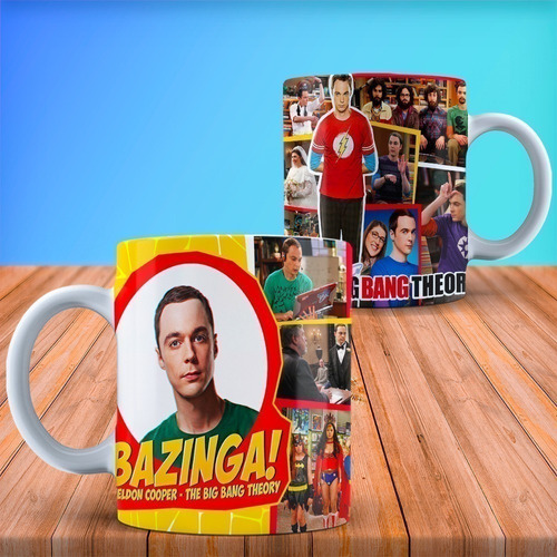 Diseños Plantillas Tazas The Big Bang Theory Sublimación M3