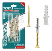 Comprar Kit De 15 Tacos Fisher 6mm + 15 Tornillos Pz 40mm Total -sc-