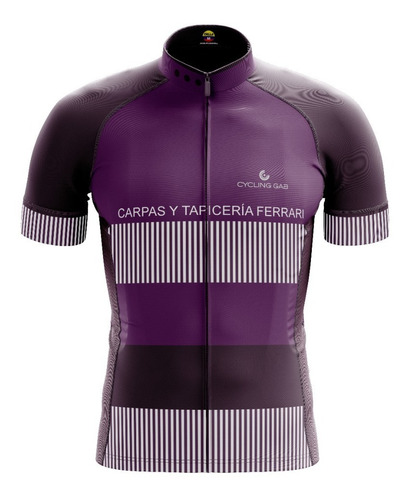 Jersey Ciclismo Lila Geométrico