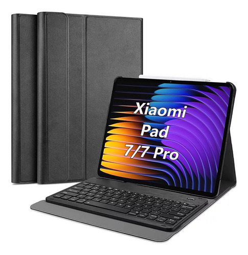 Funda Teclado Para Xiaomi Pad 7 / 7 Pro Case 11.2 Español Ñ Color Negro