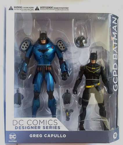Gcpd Batman 2pack Dc Collectibles Designer Ser. Greg Capullo