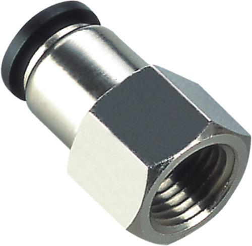 Conector Automático Recto Tubo De 8mm Rosca Hembra 1/8