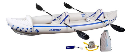 Sea Eagle 370 Pro 3 Personas Inflables Kayak Pesca Barco Ca.