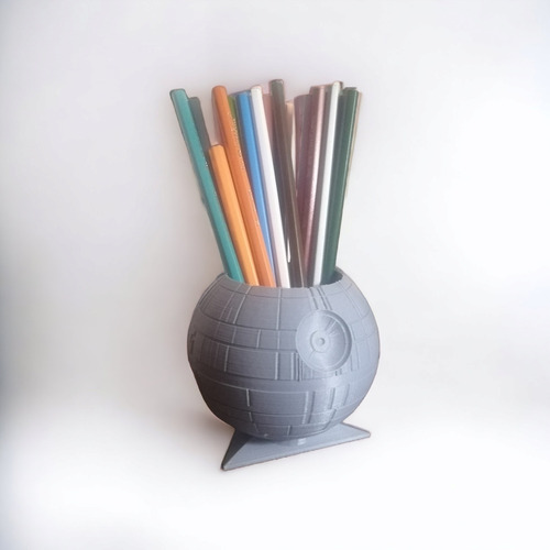 Porta Lápices Plumas Star Wars Impresa En 3d Death Star