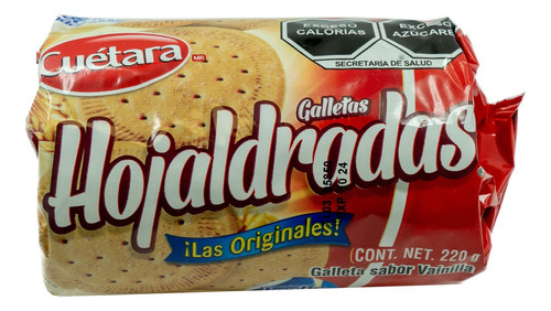 5 Pzs Cuetara Galletas Hojaldradas 220gr