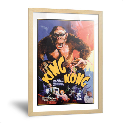 Cuadros King Kong Poster Laminas Cine Peliculas Viejas 35x50