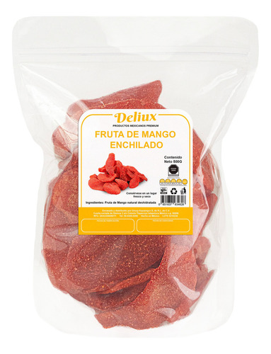 Mango Deshidratado Enchilado Deliux 1/2 Kg