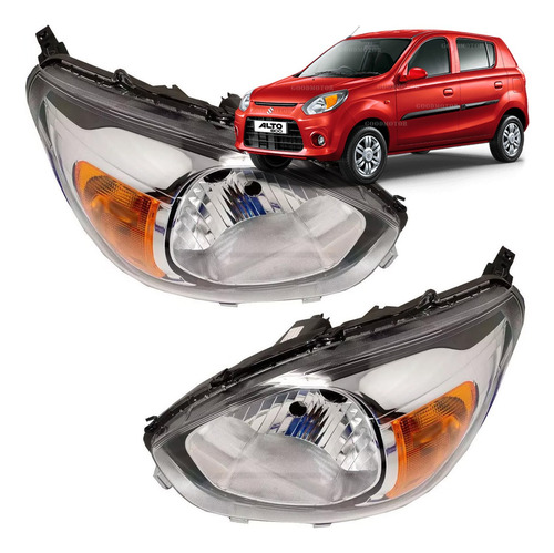 Par Focos Para Auto Optico Suzuki Alto 800 2017/2021 - Ambar