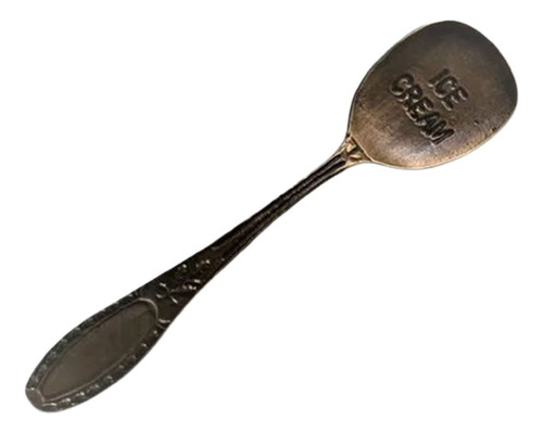 Cuchara Ice Cream Para Helado Postre Color Bronce 11 Cms