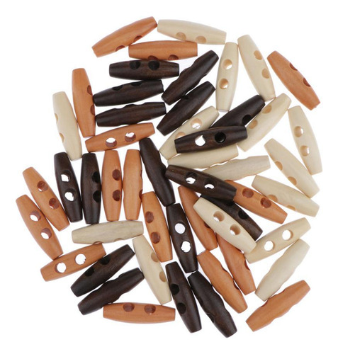 50 Piezas Botones De Hebilla De Palanca De Toggle Buttons