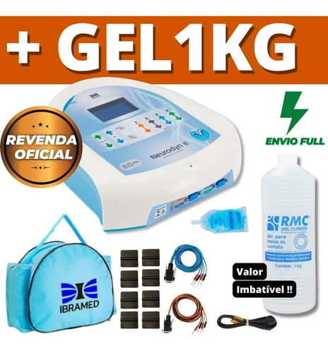 Imagem 1 de 9 de Corrente Russa Neurodyn Ii Ibramed + 1kg De Gel Brinde