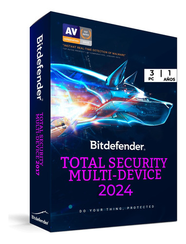 Antivirus Bitdefender Total Security | 3pc | 1 Años.