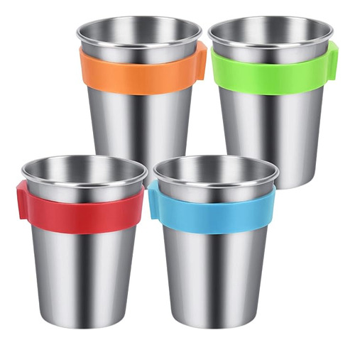 Vasos Para Niños Con Tapa Y Pajita 6 Paquetes Vasos Acero In