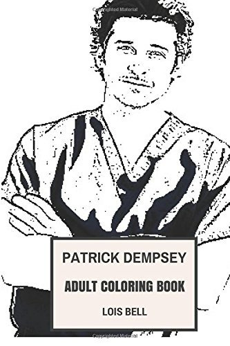 Patrick Dempsey Adult Coloring Book Derek From Greys Anatomy