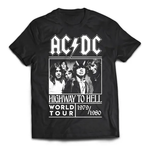 Camiseta Acdc Highway To Hell Tour 80 Rock