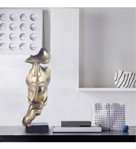 Escultura Abstracta Del Pensador Hogar Estudio Decorativos
