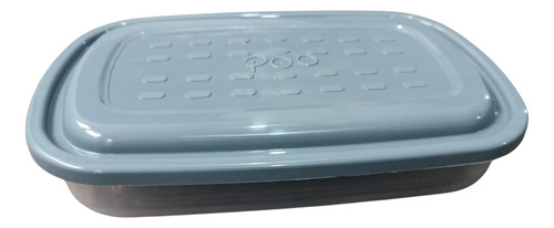 Taper Hermético De Plástico Rectangular 2 Litros X 6 Unidad Varios Colores