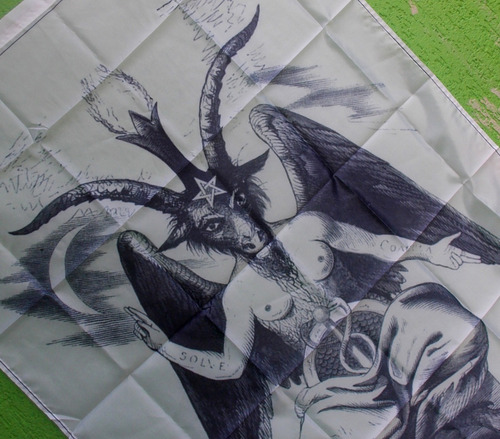 Bandeira Baphomet Eliphas Lévi Templo Satânico - 90 X 150 Cm
