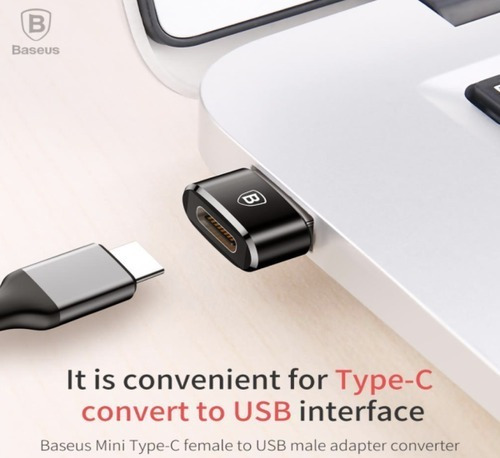 Imagen 4 de 9 de Adaptador Usb C Hembra A Usb Macho - Marca Baseus