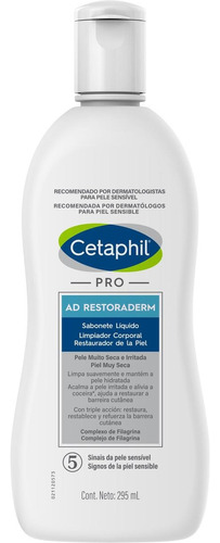 Cetaphil Restoraderm Pro Ad Control Limpiadora 295ml Tipo De Envase Bote