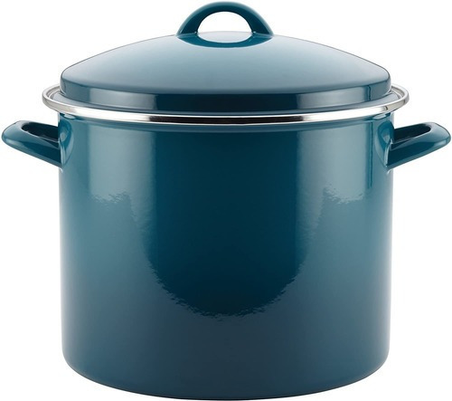 Rachael Ray Olla De Acero Esmaltado De 12 Qt Con Tapa, Col